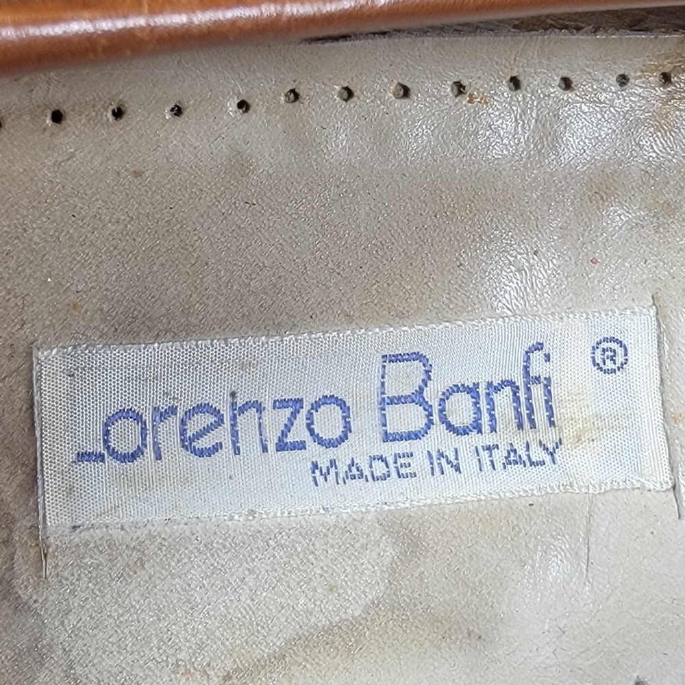 VTG Lorenzo Banfi Tassel Loafers Made In Italy Mens 10 Handcrafted Leather Shoes - Picture 8 of 9